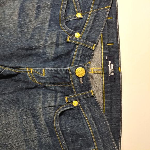 Rare Rock & Republic Cuffed Capri/Cropped Jeans Sz.24 - Picture 5 of 10